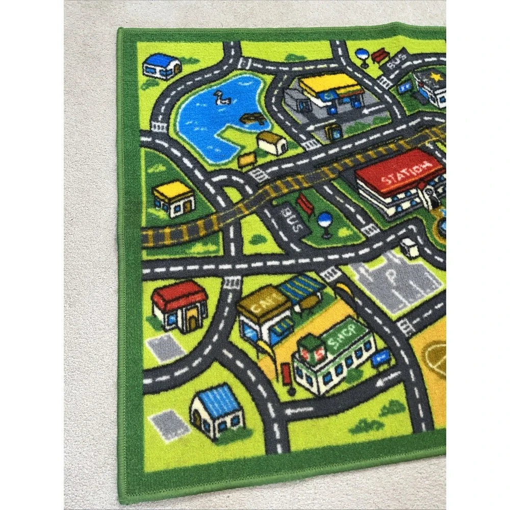 Rectangle Shape Kids Rug Carpet with Anti Skid Backing Made‎ Of Nylon-3 x 5 feet